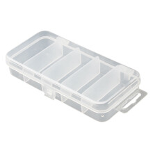 Double Deck Fishing Baits Storage Case-Transparent small fi