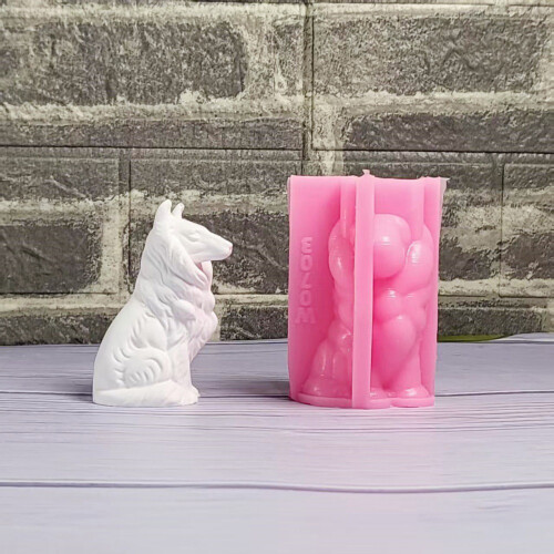 3D Hond Dier Siliconen Mallen voor Epoxyhars Kaars Zeep 2