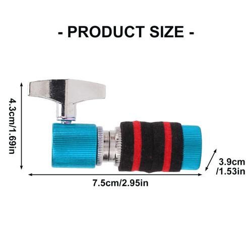 Quick Installation Clutch Cymbal Clutch for Drum Set-blue 2