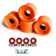 4pcs Scooters Bearings Roller Wheel Smooth Quiet Cycling-Orange