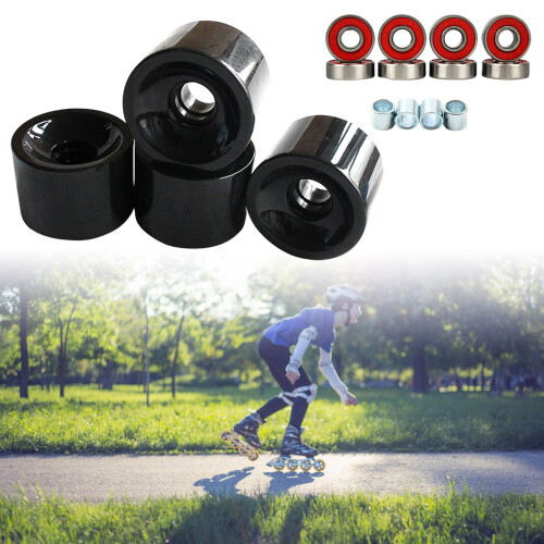 4pcs Scooters Bearings Roller Wheel Smooth Quiet Cycling-Orange 2