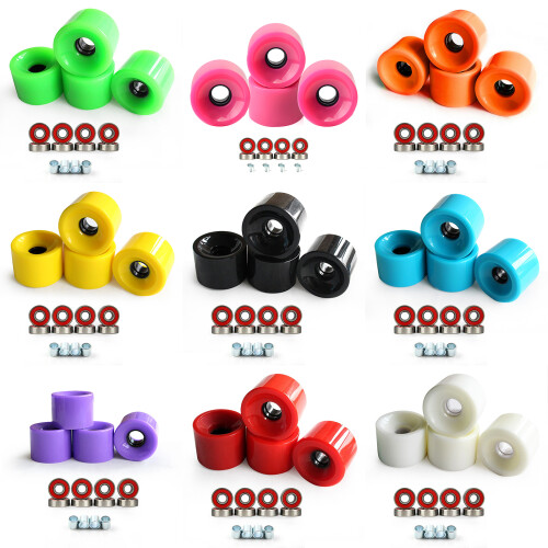 4pcs Scooters Bearings Roller Wheel Smooth Quiet Cycling-Orange 1