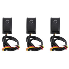 3X Jtron Car Button  DIY  Paste Type Off/  for Car Reading Lamp/Turn Lights Small Light  12V/200Ma