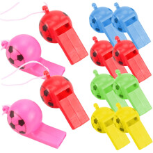 Sports Race Whistles With Lanyard Plastic Referee Football Whistle 200Pcs Assorted Colors Training Emergency School Gym