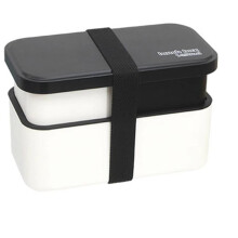 Lunch Box for Adults 1450ml Dishwasher Safe Bowl 2-TierFood Container with Removable Utensil Set and Sealing for Work C