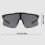 Comfortable Dustproof Cycling Glasses Impacts-Black frame black 4