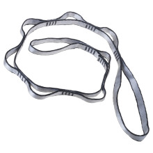 Pilates Suspension Trainer Strap 150KG Load-Gray 1.1m 9 rings