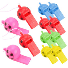 Soccer Whistles 200pcs With Lanyard Plastic Referee Whistles For Sports Events Racing Running Training Random Color
