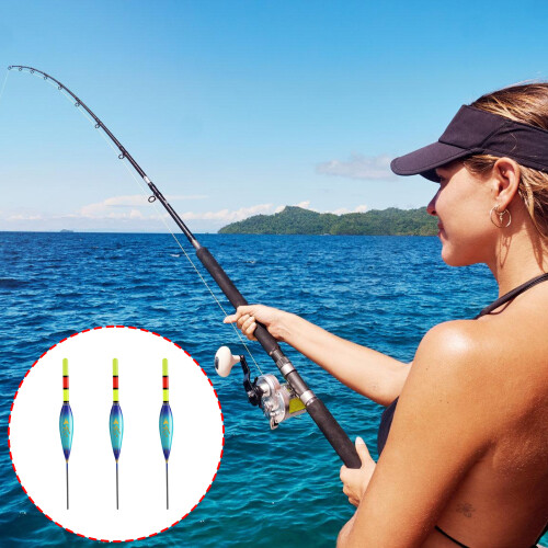 3Pcs Highly Sensitive Fishing Slippery Float Strikes Slip-6g 2
