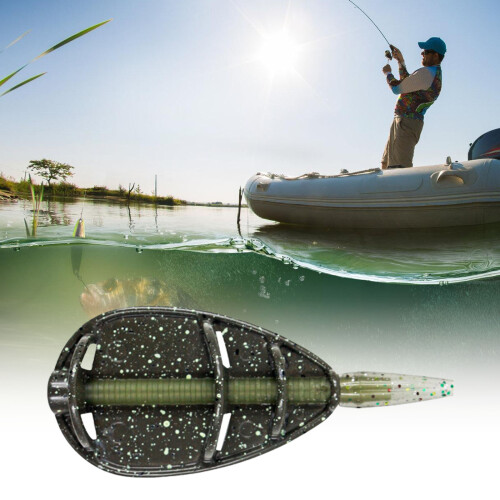 Inline Method Feeder Baits Holder Inline-Bait device yellow 1