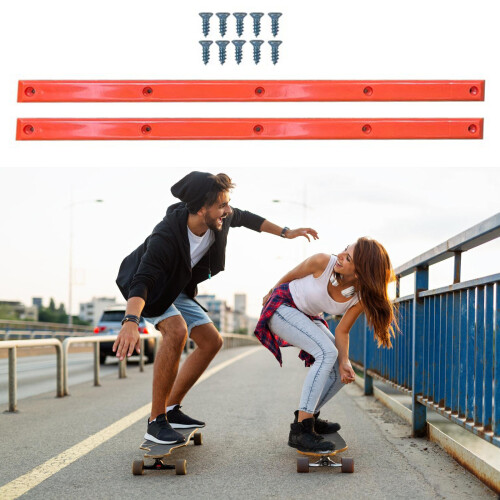 Durability Skateboard Plastic Guards Light Weight-Red 2