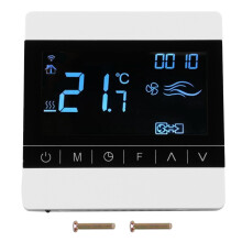 Termostato inteligente para domótica, control por microordenador con resistencia mejorada a las interferencias, sensor de pantalla digital de alta