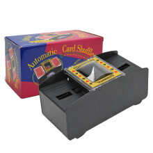 Electric Card Shuffler Fast Shuffle Battery Operated Lightweight And Portable Automatic Casino Equipment For Poker Blackjack Skip Bo Home Use