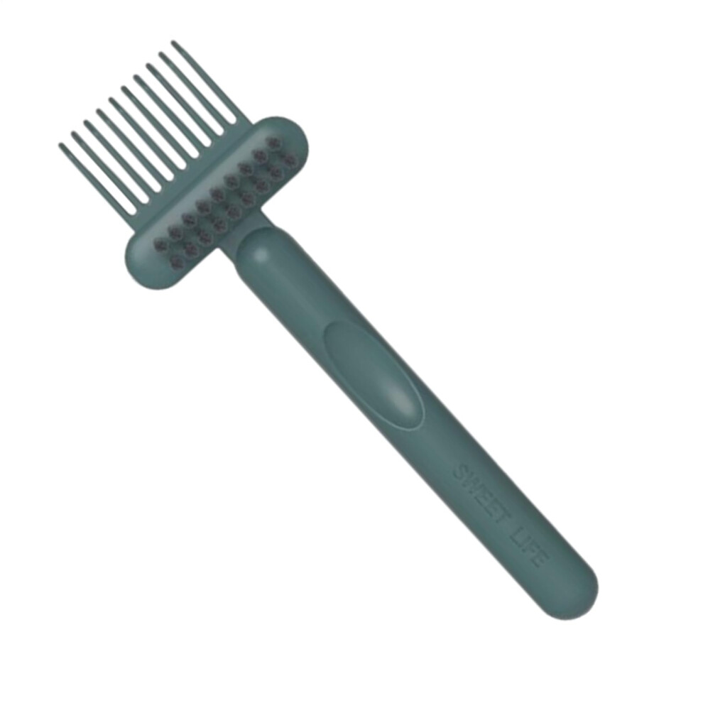 Unisex Green Hair Brush Cleaner 2In1 Comb Cleaning Tool With Ergonomic Grip For Salon Home Travel