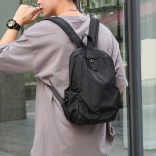 (Grey) Anti Theft Backpack for Men, Mini Lightweight Waterproof Fashion Casual School Backpack, Small Travel Bookbag for Teenage Boys