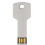 High-Capacity Metal Key Shape USB Flash Drive 32GB Silver Real Capacity Storage Devices U Disk 1