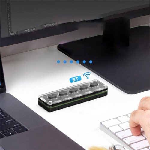 5 Keys Custom Keypad Macro Programmable -Compatible Keyboard Copy Paste RGB Button Gaming Mechanical Keyboard 2