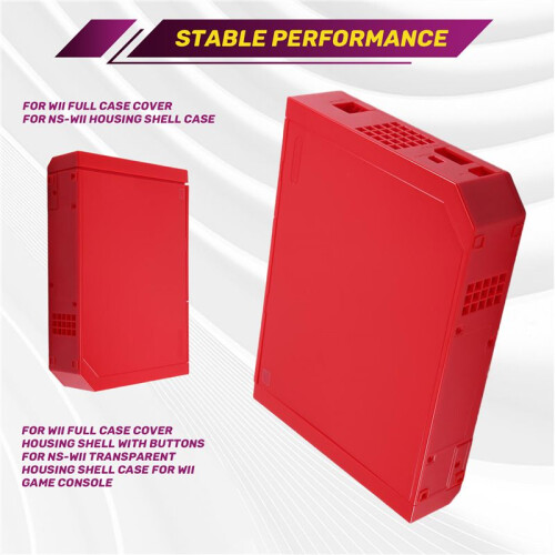 For  Full Case Cover Housing Shell with Buttons - Transparent Housing Shell Case for  Game Console E 1