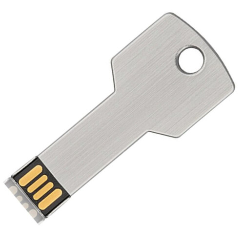 High-Capacity Metal Key Shape USB Flash Drive 32GB Silver Real Capacity Storage Devices U Disk 2