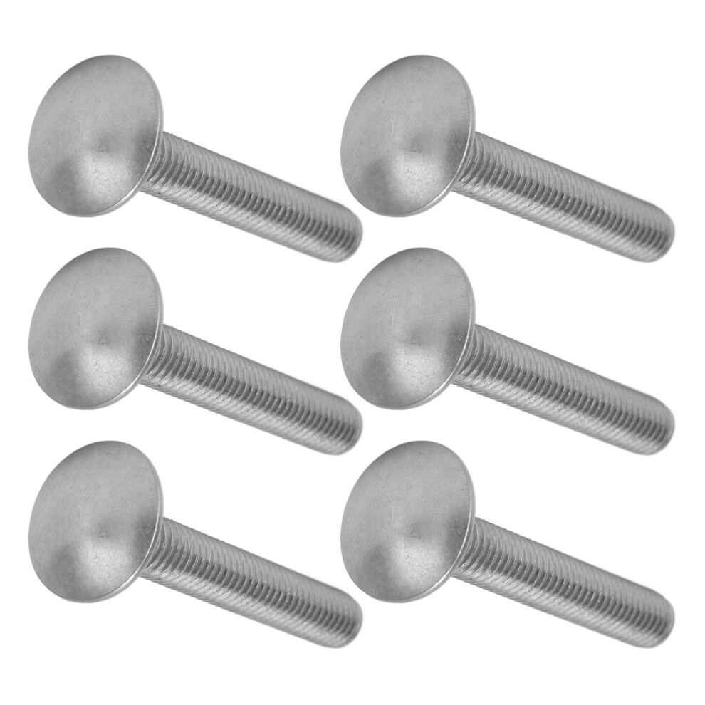 30Pcs M8x1.25 Stainless Steel A2 Coarse Thread Carriage Bolts Din603 8401376995914