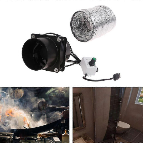 (Single fan) High-performance Ventilation Fan With Powerful Suction And Plastic Duct Pipe 1