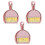 (Pink) 3pcs Mini Dustpan And Brush Set For Office Home Table Desktop Cleaning 1