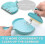 (Blue) 3pcs Mini Dustpan And Brush Set For Office Home Table Desktop Cleaning 4