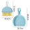(Blue) 3pcs Mini Dustpan And Brush Set For Office Home Table Desktop Cleaning 2