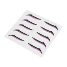 Wasserdichte, wiederverwendbare, bunte Eyeliner-Aufkleber für Hochzeiten und Partys, Lila