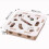 (Flower, Grey) Felt Maze Box Interactive Felt Puzzle Box for Indoor Cats for Small Medium Large Cats 5