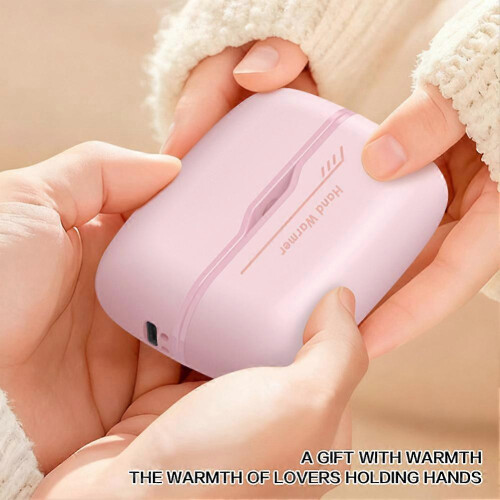 (Pink) Magnetic Split Hand Warmer for Two Hands Magnetic 2-in-1 Thoughtful Winter Gift 2