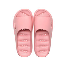 (pink, Women 4.5-5) HYwys Unisex Non-Slip Slippers Quick-Dry Bathroom Shower Sandals with Thickened Sole for Men and Women