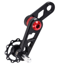Estabilizador de corrente para ciclismo urbano, tensionador de corrente com mola e suporte de eixo com rolamento, guia de corrente de alta