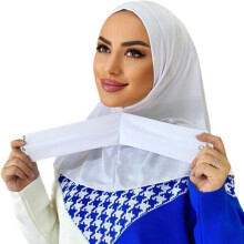 Beskjeden og moteriktig hijab for kvinner, uanstrengt eleganse og øyeblikkelig hodeskjerf, mykt og silkemykt hijabskjerf med elastisk passform,