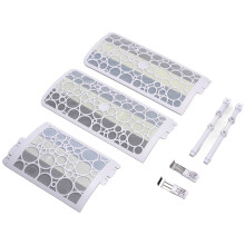 1200mm Adjustable Air Conditioner Windshield for 3P Units, ABS+PET