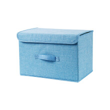 (SB) Cotton And Linen Cloth Covered Storage Box Clothing And Debris Storage Artifacts Household Daily Collapsible Washing Box