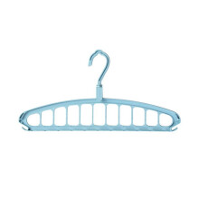 (Blue) Multifunctional 11-Hole Hanger 11 Hole Multifunctional Clothes Hanger Dormitory Home Use Clothes Hanger Bedroom Wardrobe Storage