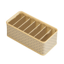 (Beige) Underwear Sock Storage Box, Drawer Type Multifunctional Organizing Box, Wardrobe Compartment Storage Box