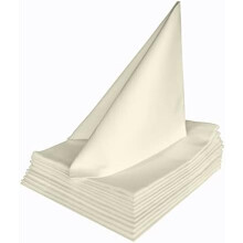 (50 x 50 cm 12er Pack) texpot Tablecloth 130 x 190 cm with Satin Edge, 100% Cotton - Champagne Color - 90 Degree Washable Damask Fabric