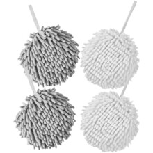 (1) MAGICLULU 2-Pack Kitchen Towel Set, 4-Piece Quick-Dry Microfiber Dish Cloths, Bathroom Hand Towels (8 Towels Total)