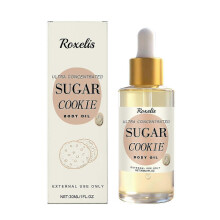 (Sugar Cookie) Vanilla Body Oil, Cocoa Butter Body Oil, Sugar Cookie Body Oil Moisturizer Dry Skin Handcrafted Fragrance Moisturizing Oil for Women
