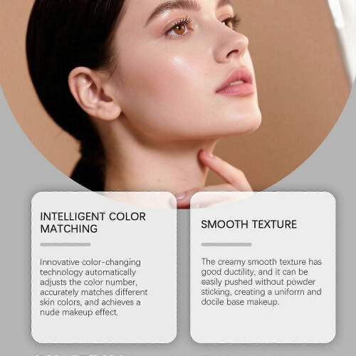 (ivory white) Adaptive Foundation Stick - Buildable Coverage with Collagen Complex, Includes Detachable Brush 1