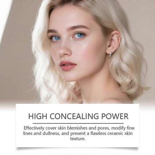 (dark skin) Adaptive Foundation Stick - Buildable Coverage with Collagen Complex, Includes Detachable Brush 2