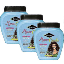 (3pcs)Mais Cachos Hydrates Curls, Eliminates Anti Frizz, For Curly Hair - 2 IN 1 Conditioning Treatment Cream and Cream To Comb