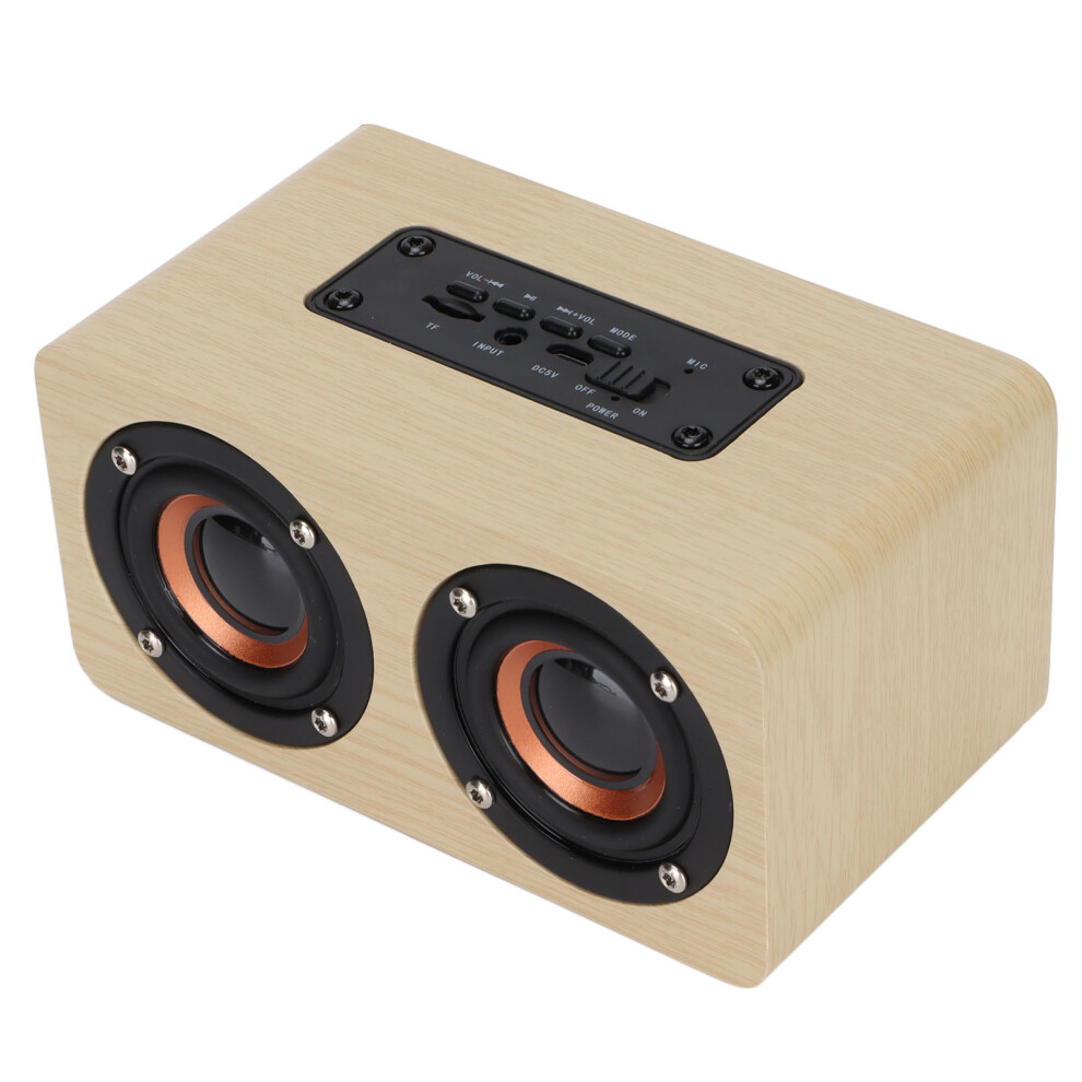 Wooden Bluetooth Speaker W5 6W 1500Mah Bamboo Grain 8241377000893