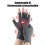 (M, Grey) Compression Arthritis Gloves Fingerless Stretchy Hand Wrap for Pain Relief 4