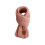 (Pink)Children'S Knitted Scarf Neck Protection Solid-Color Leather Label Scarf 1