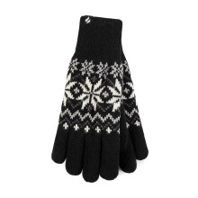 (S-M, Black) Heat Holders - Womens Thermal Winter Gloves