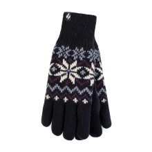 (S-M, Navy) Heat Holders - Womens Thermal Winter Gloves