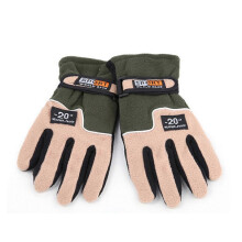 (Green, Men) Polar Fleece Gloves Warm Insulating Men Women Super Soft Comfortable Durable Windproof Cold Weather Soft Thermal Gloves  Men Army Green